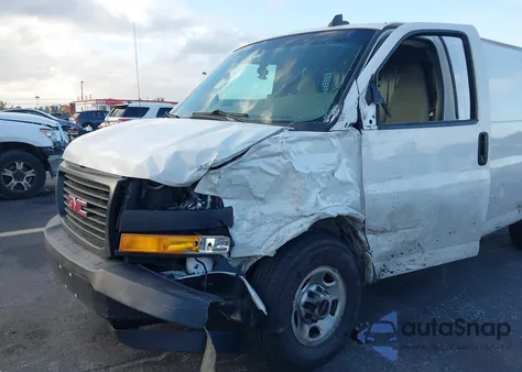 2018 GMC Savana 2500 Work Van z USA, uszkodzony, nr VIN 1GTW7AFB6J1343119